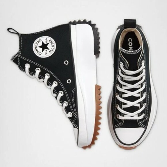 Converse Run Star Hike Black Shoes Sneakers Hi-Tops Women's Size 7.5 - Picture 1 of 15